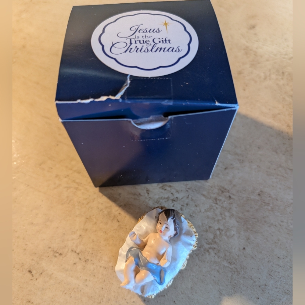 3/$5 Jesus is the true gift of Christmas figurine